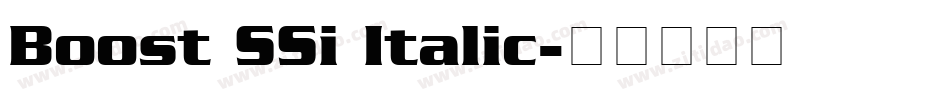 Boost SSi Italic字体转换